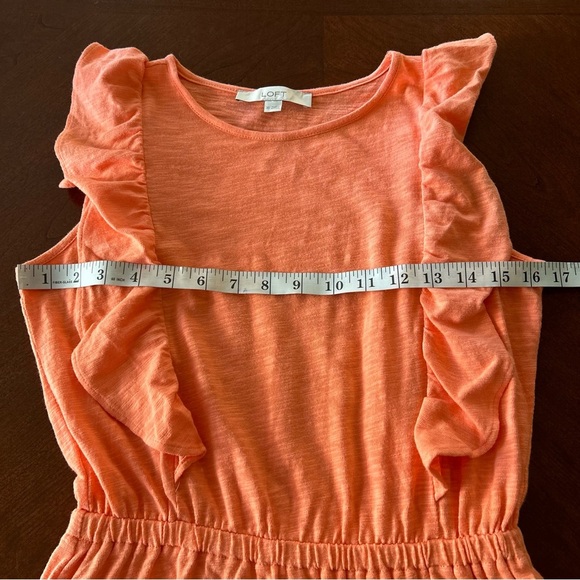 Loft | Flutter Sleeve Ruffle Hem Midi Dress - Picture 7 of 12